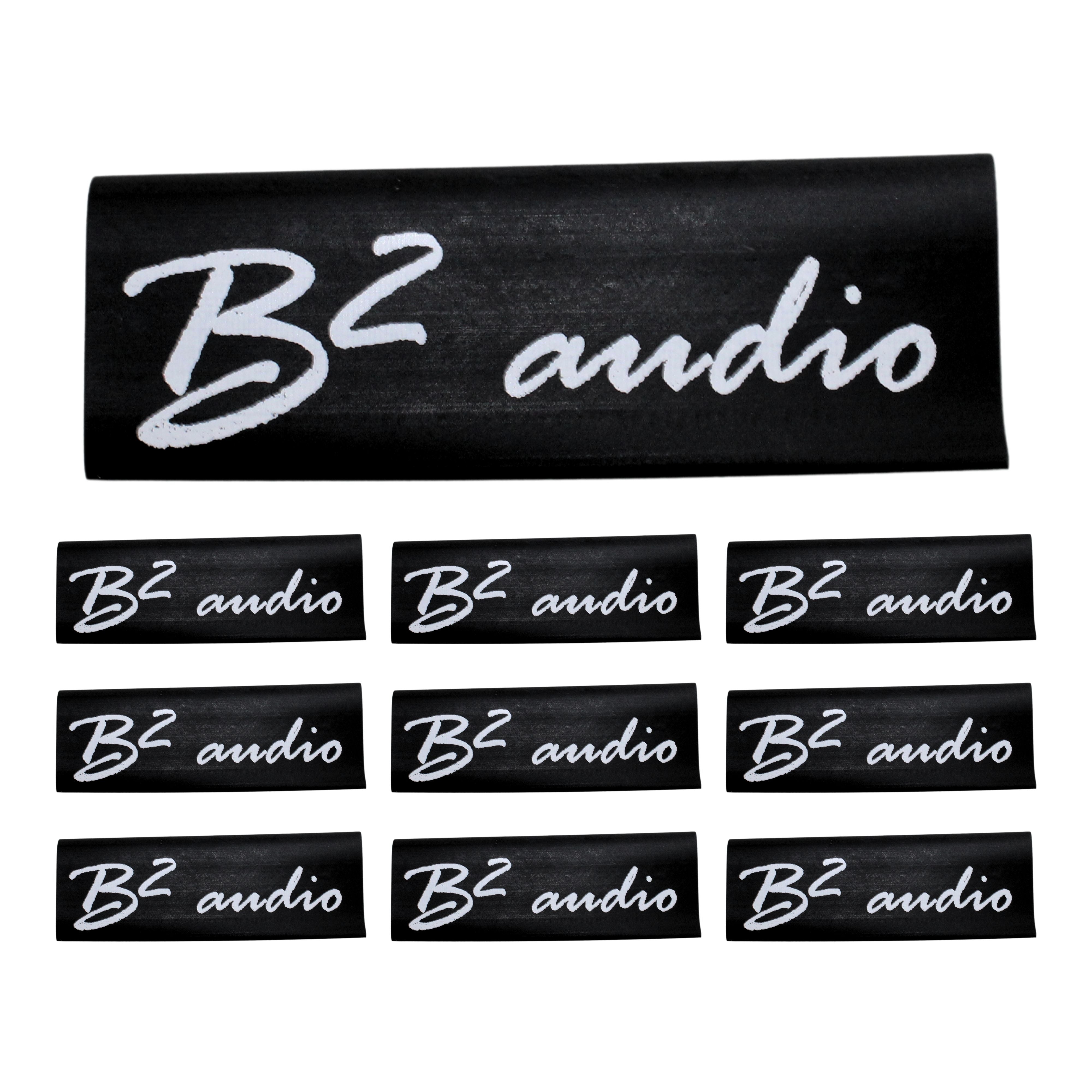 B2 Audio 10 Pack of 4 Gauge Black Heat Shrink with B2 Audio Logo – B2 ...