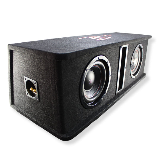 B2 Audio Dual 8" 1000W Peak Dual 2 Ohm Vented Loaded Subwoofer Enclosure DVPE28