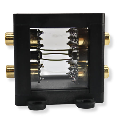 B2 Audio 1-to-2 Pair Cockbox RCA Splitter Distribution Block