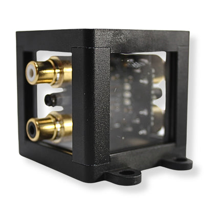 B2 Audio 1-to-2 Pair Cockbox RCA Splitter Distribution Block