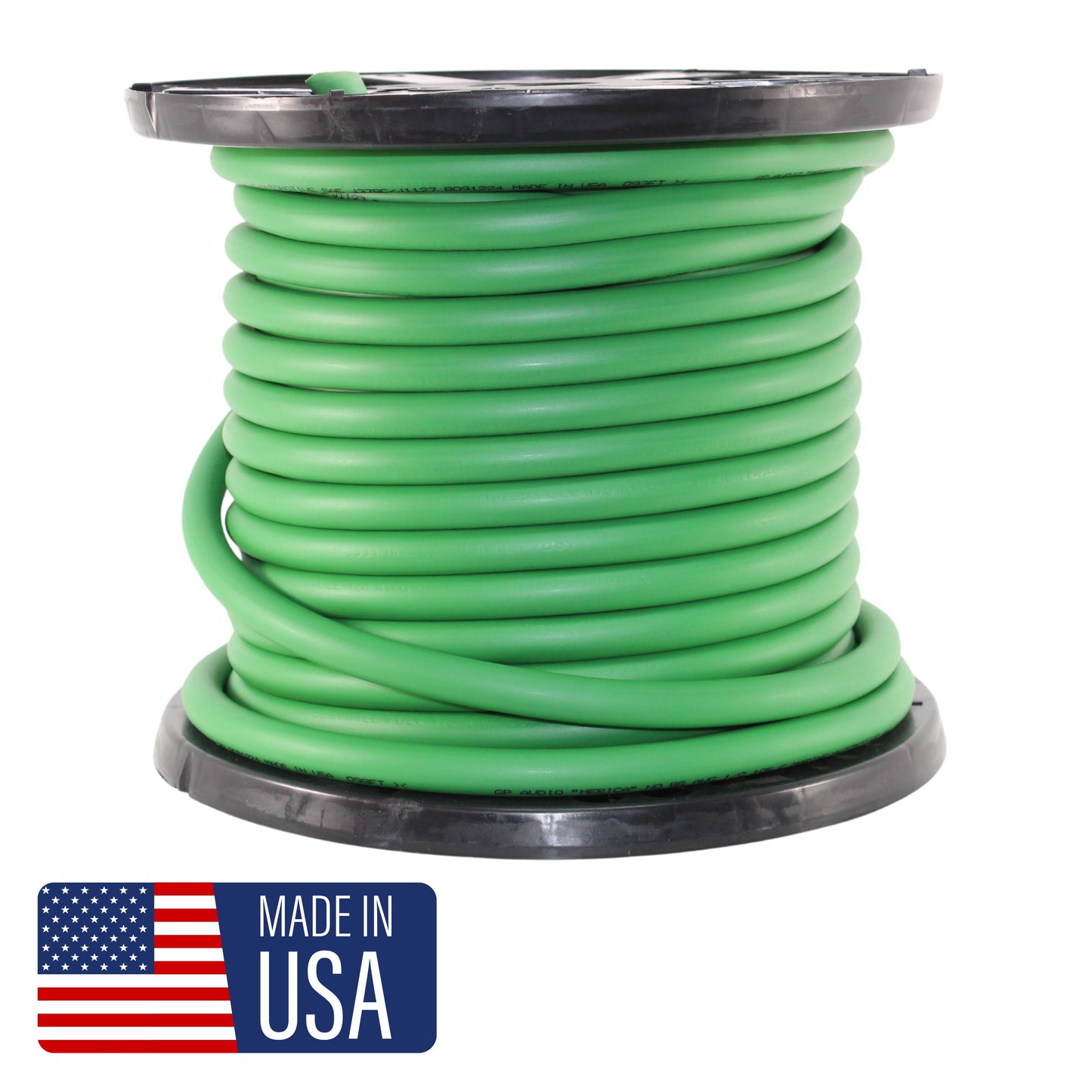 1/0 True AWG 100% OFC 0GA Pure Copper Power/Ground Wire Green Lot