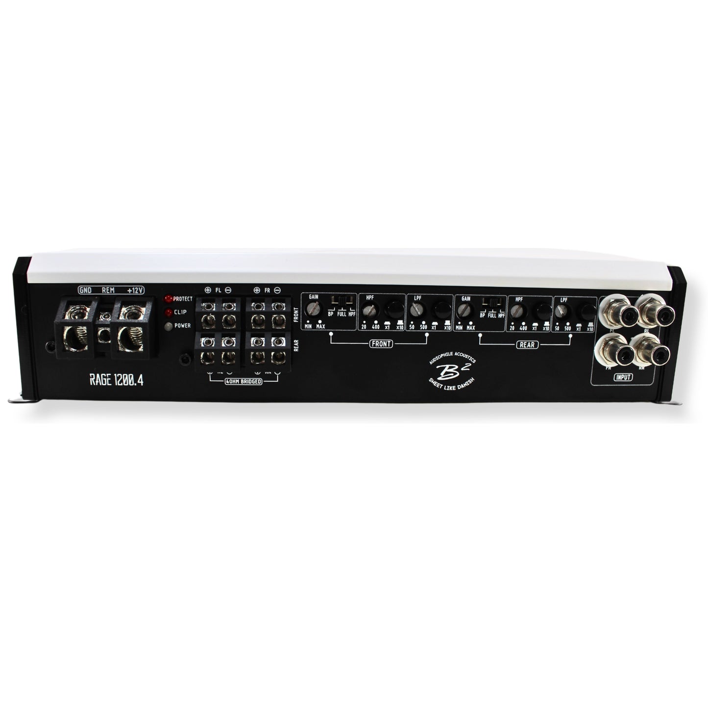 B2 Audio RAGE 4 Channel 1.2k Amp W/ 2 RIOT6P Sets + RAGE H1 NEO Tweeters