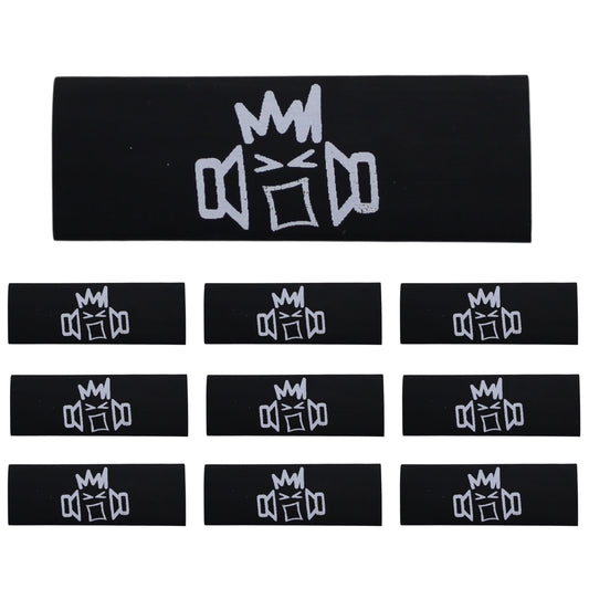 B2 Audio 10 Pack of 4 Gauge Black Heat Shrink with B2 Riot Guy Logo