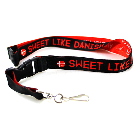 B2 Audio "Sweet Like Danish" Breakaway Lanyard w/ Detachable Clip