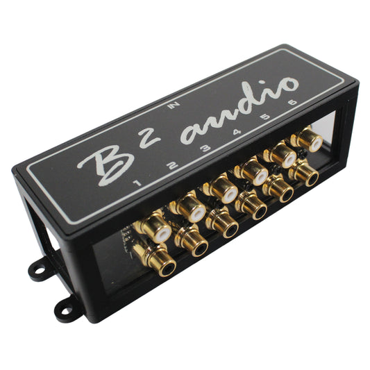 B2 Audio 1-to-6 Pair Cockbox RCA Splitter Distribution Block