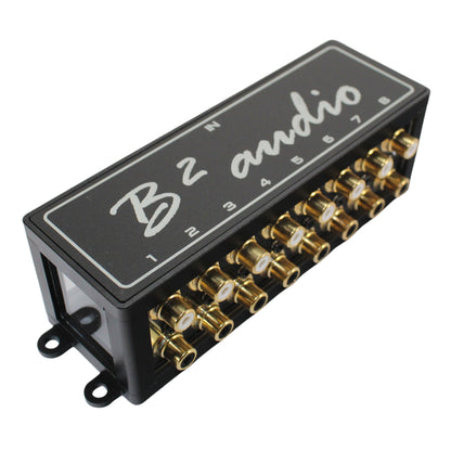 B2 Audio 1-to-8 Pair Cockbox RCA Splitter Distribution Block