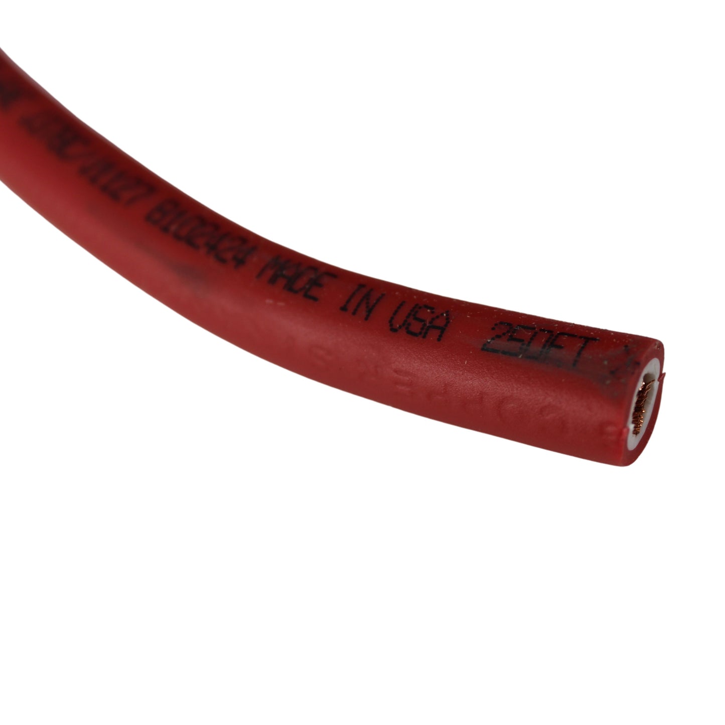 True 4 AWG 100% OFHC Pure Copper Power/Ground Wire Red Lot