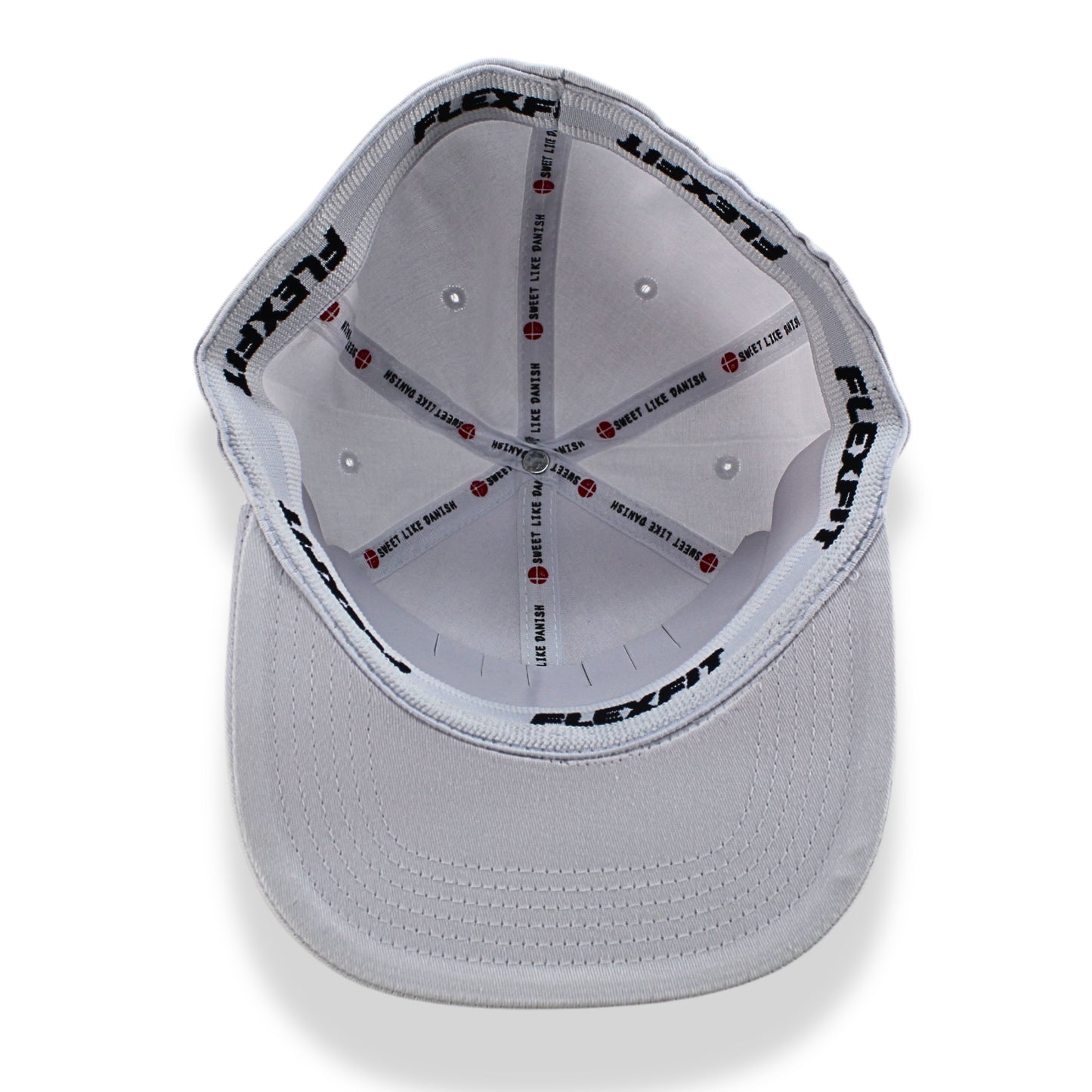 B2 Audio White Flex-Fit Snapback Classic, Flat-Bill Hat with "B2" Logo