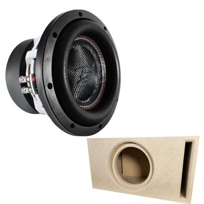 RAGE 8" DVC 500W RMS Subwoofer w/ Tru Spec Vented Single 8" Enclosure