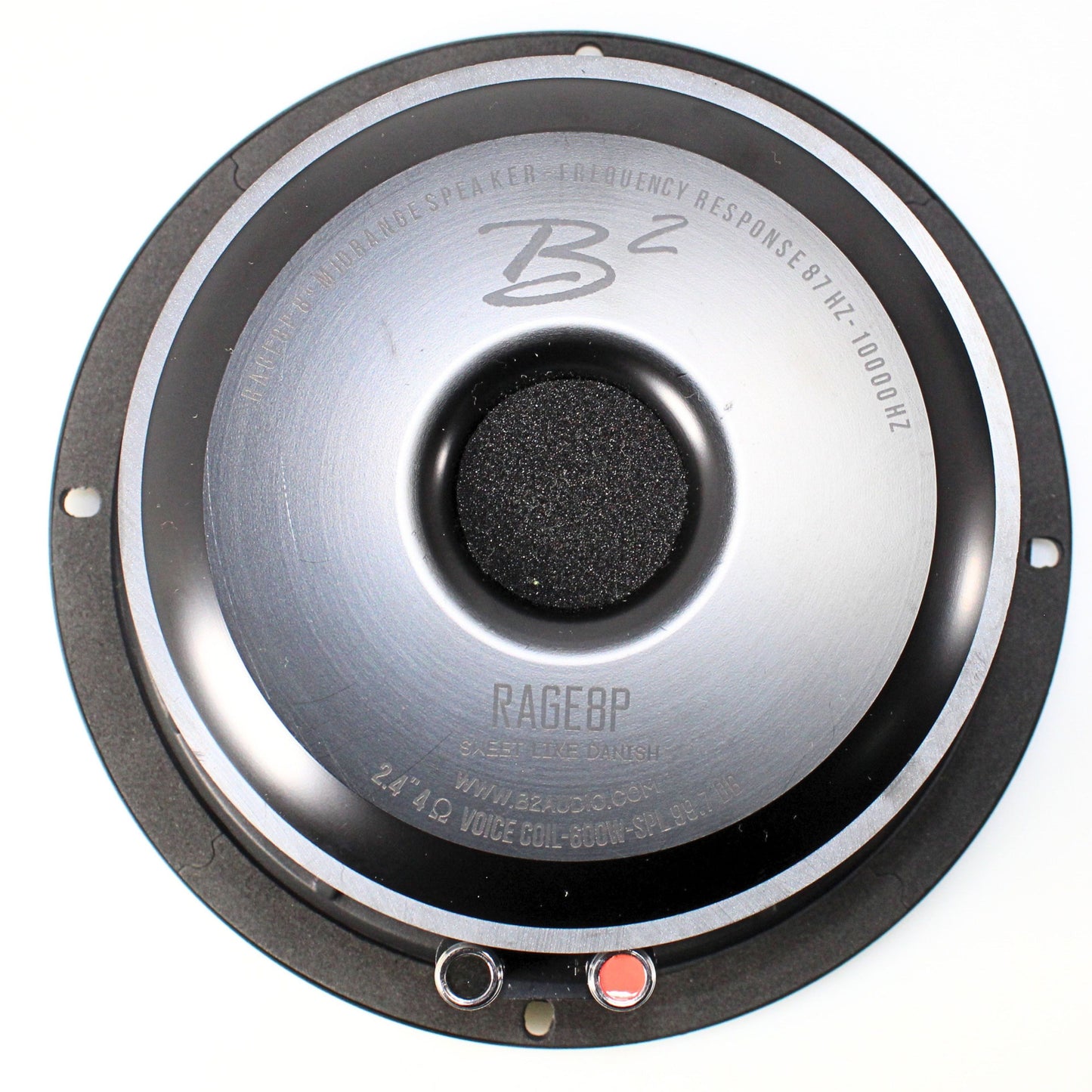 B2 Audio RAGE Series 8" 4-Ohm 250 Watt RMS Mid-Range Speakers UV-Coated Cone, Sold in Pairs RAGE8P