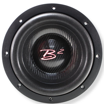 Two RAMPAGE 8" DVC 1000W RMS Subwoofer w/ Tru Spec Vented Dual 8" Enclosure