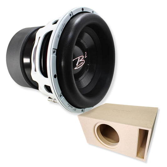 B2 Audio RAGEXL 12" 3500W RMS Dual 1-Ohm w/Tru Spec S12ELITE Enclosure COMBO-21