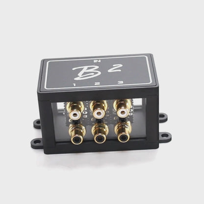 B2 Audio 1-to-3 Pair Cockbox RCA Splitter Distribution Block