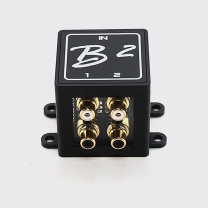 B2 Audio 1-to-2 Pair Cockbox RCA Splitter Distribution Block