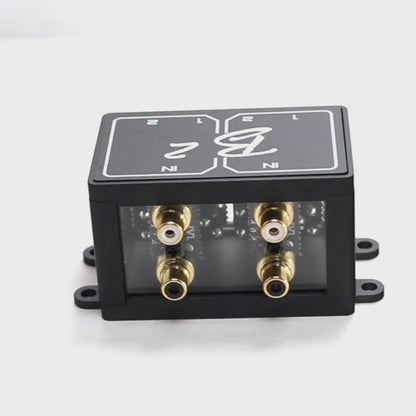 B2 Audio 2-to-4 Pair Cockbox RCA Splitter Distribution Block